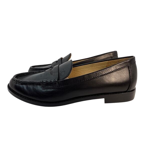 LAUREN by Ralph Lauren Wynnie Women's 6B Black Leather Loafer Slip on - Picture 6 of 12